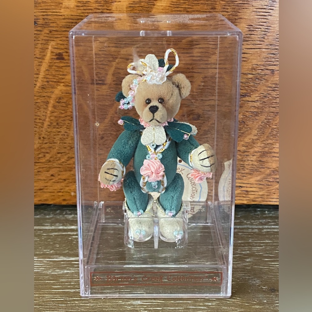 Miniature Stuffed Princess Jade Bear 🐻